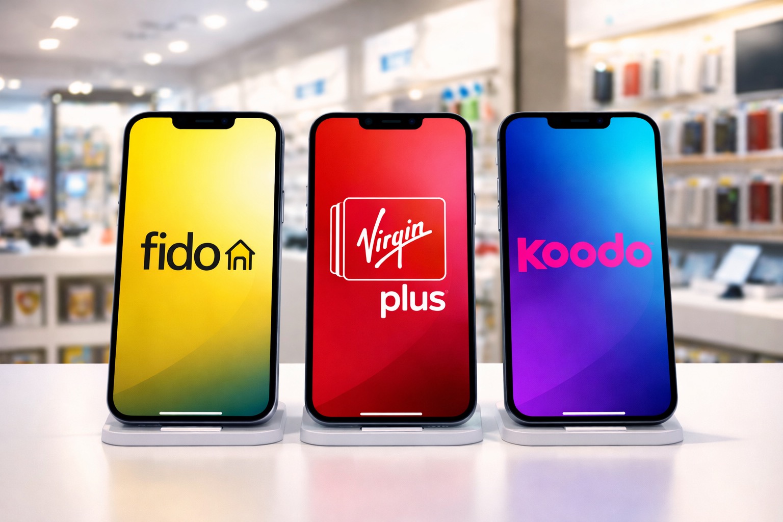 Fido, Virgin Plus és Koodo: Októberi ajánlatok összehasonlítása